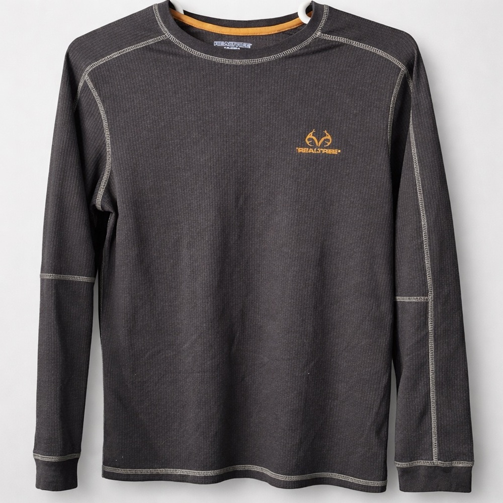Realtree Thermal Long Sleeve Shirt Men’s Large Dark Gray